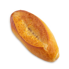 Bread on white background