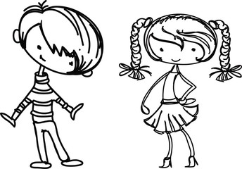 Рисунки карикатуры фешенебельных детей