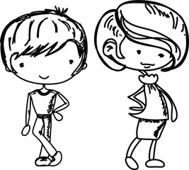 Рисунки карикатуры фешенебельных детей