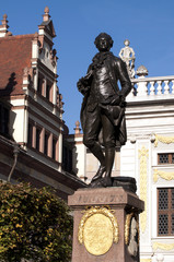 Goethe Denkmal Naschmarkt Leipzig