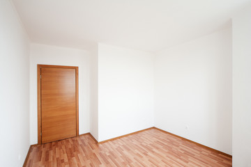 empty room with door