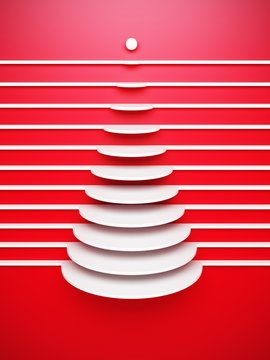 symbolic 3d Christmas tree