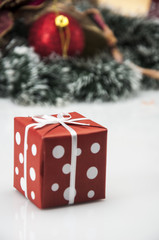 Winter decorations with Christmas stuff