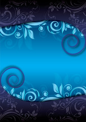 Fototapeta na wymiar Background with floral pattern and space for your text.