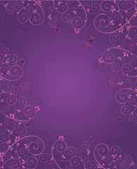 Background with floral pattern and space for your text.