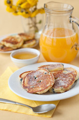 Delicious homemade cheese pancakes