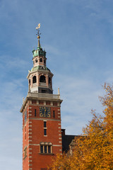 Obraz premium Steeple of City Hall inspired on Dutch Renaissance style