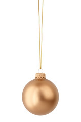 gold christmas ball