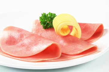 Slices of ham