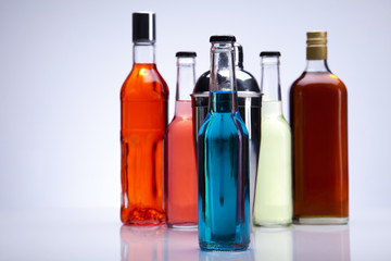 Alcohol drinks set 