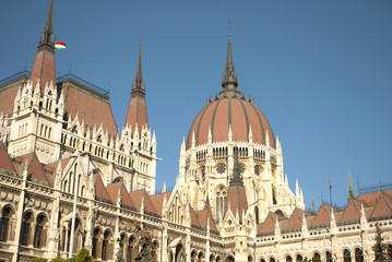 Fototapeta na wymiar The Parliament of Budapest (Hungary)