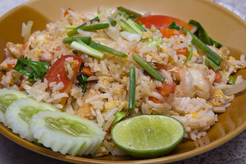 Rice with seafood