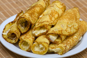 Blintzes (cheese pancakes)