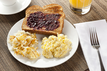 Homemade Wholesome American Breakfast