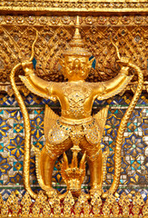 sculpture in temple thailand
