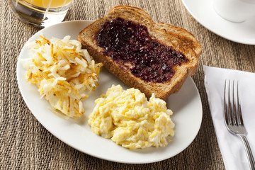 Homemade Wholesome American Breakfast