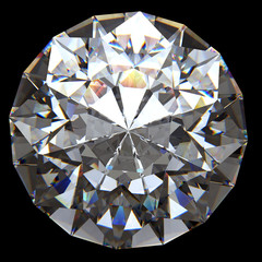 Shiny diamond with clipping path © 123dartist