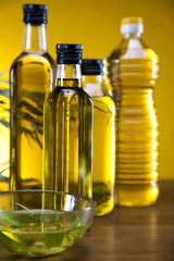 Olive oil bottles