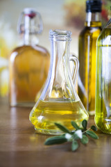 Olive oil bottles
