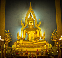 buddha in temple, Bangkok, Thailand