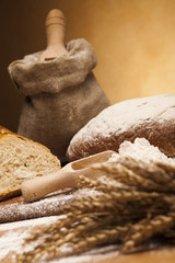 Flour and traditional bread