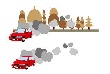 自動車,環境,汚染,排気,ガス,問題,影響