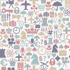 colorful abstract symbols pattern