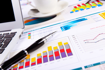 Obraz premium Financial papers on the table