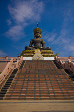 Big Buddha image named Phra Buddha Maha Thammaracha in Traiphum