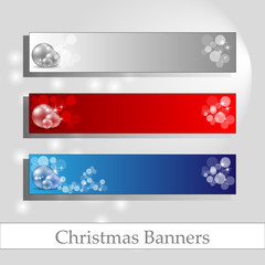 Chrismas banners with message frame