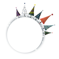 Fototapeta premium Sieben Christbäume