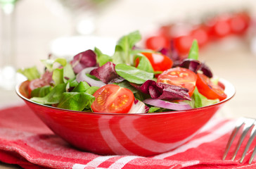 Salad from fresh vegetables
