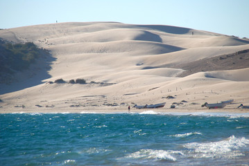 PLAYA DE BOLONIA EN TARIFA, CÁDIZ, ANDALUCÍA. ESPAÑA