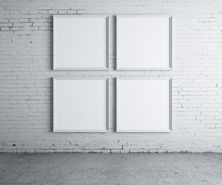 four blank frame