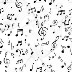 Abstract musical pattern for your design