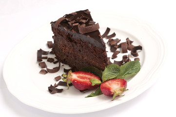 Fototapeta na wymiar ciasto czekoladowe