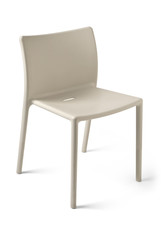 Chair, Plastic, Cream