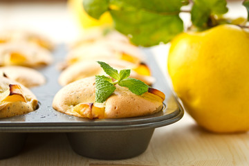 Muffins with quince