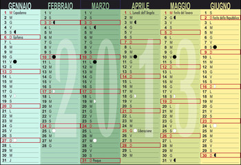 cal 2013 A3,colonne separabili,giorni festivi,lunario