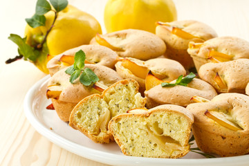 Muffins with quince