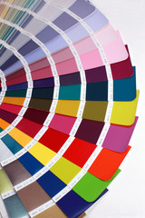 Detail of RAL color chart