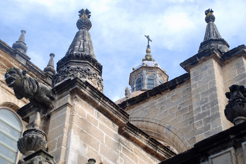 Fototapeta na wymiar Katedra San Salvador de Jerez de la Frontera, Cadiz