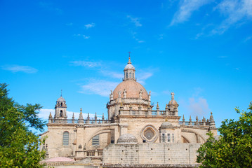 Fototapeta premium VISTA DE LA CATEDRAL DE SAN SALVADOR EN JEREZ DE LA FRONTERA