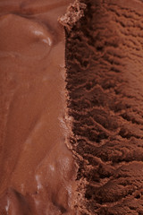 Dunkles Schokoladeneis
