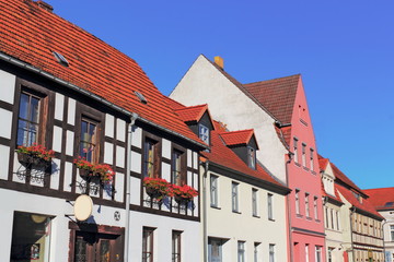 Sanierte H&auml;userzeile