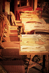 old-fashioned Cafe terrace