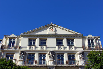 Fototapeta na wymiar Fragment starego budynku w Lizbonie, Portugalia