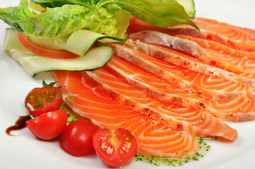 Carpaccio of salmon