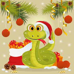 Obraz premium snake symbol of 2013 year