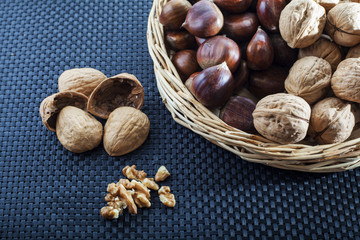 walnuts and chestnuts